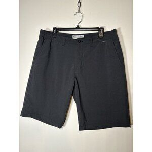TRAVIS MATTHEW Wanderlust Golf Shorts Black Flat Front Size 36